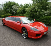 Ferrari Limo in North West England
